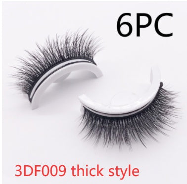 Herbruikbare 3D Nertswimpers Natuurlike Valse Wimpers Selfklevende Valse Gomvrye Grimering Wimpers Uitbreiding Sy