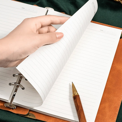 Retro Loose-Leaf Thickened Multi-Functional College Planner Notebook