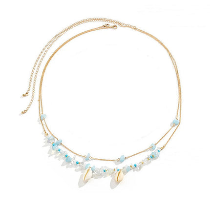 Summer Beach Sexy Irregular Gravel Pendant Waist Chain