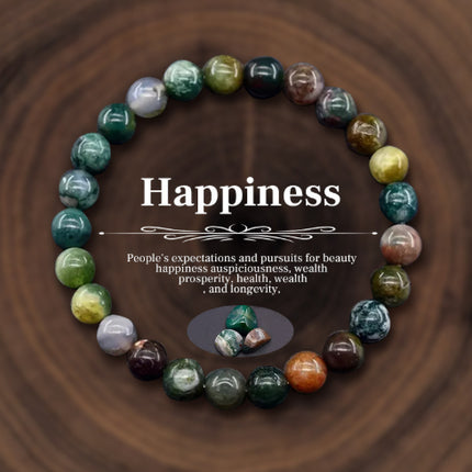 Natuurlike Steen Geometriese Krale Armband
