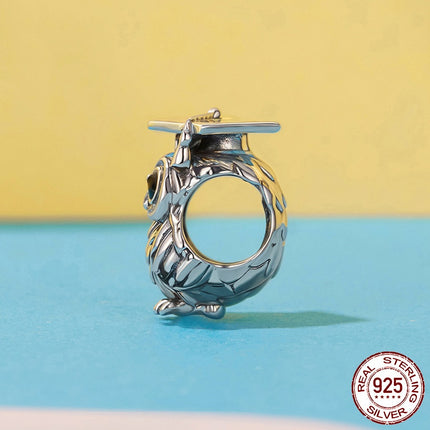 Graduation Season Wisdom Owl Selfdoen Krale S925 Silwer Kraal