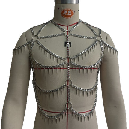 Mans Lyfkettings Mode Multi-laag Kwassieketting Halter