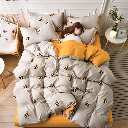 Beddegoed Gedrukte Bed Vierstuk Aalwyn Katoen Bedlaken Tipe Bedlaken Tipe