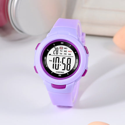 Mode Pennespyt Gesp Liggewende Waterdigte PU-Band Student Elektroniese Horlosie