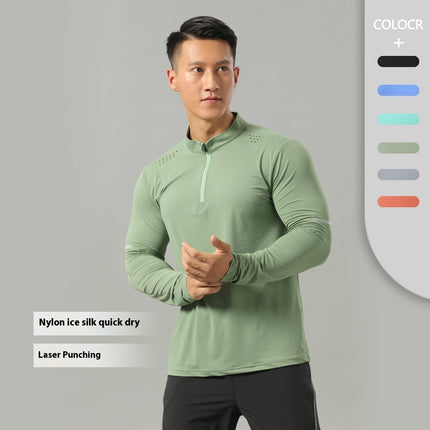 Training Running Quick Drying Clothes Outdoor Casual Stretch Quick-drying Exercise T-shirt Long Sleeve Men