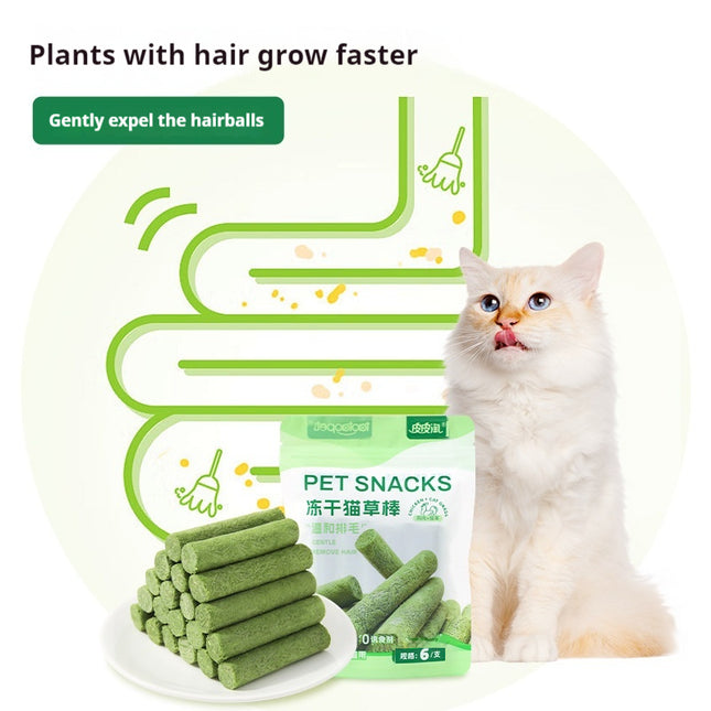 Freeze-dried Cat Grass Stick Tooth Cleaning Nutrition Fat Cat Snacks