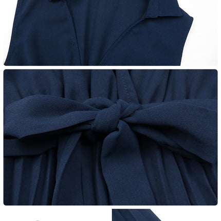 Women's Fashion Sleeveless Solid Beach Dress