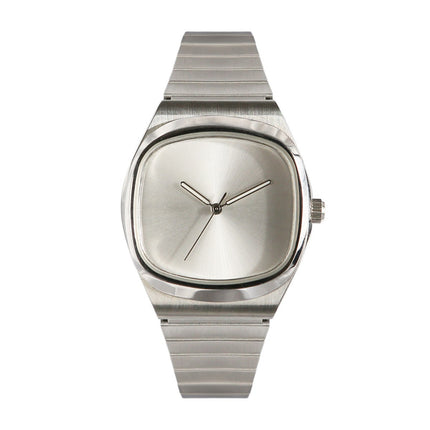Versatile Sleek Stainless-steel Quartz Watch For Young Professionals