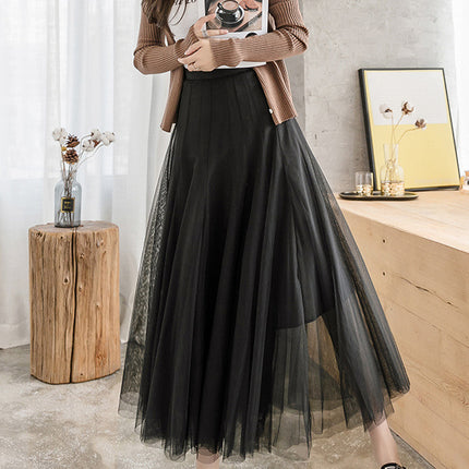 Net Yarn Fairy Oversized Skirt Super Thin Net Yarn Skirt Fairy Fan