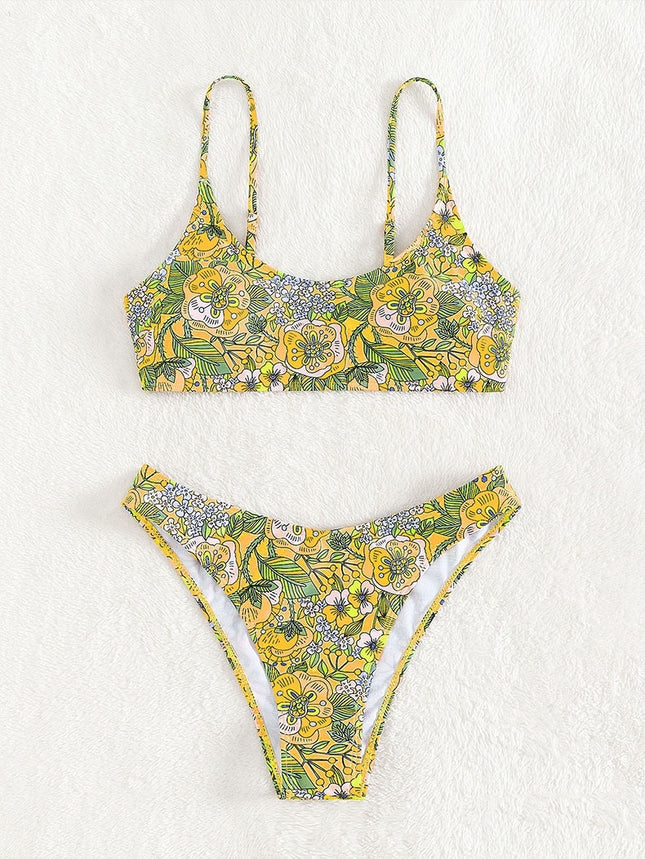 New Printed Bikini Swimsuit Sexy Sling