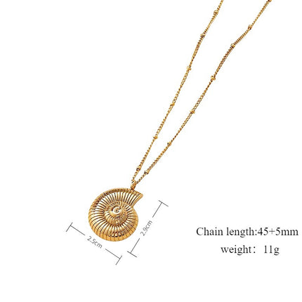 Beach Ocean Instagram-Style Conch Necklace