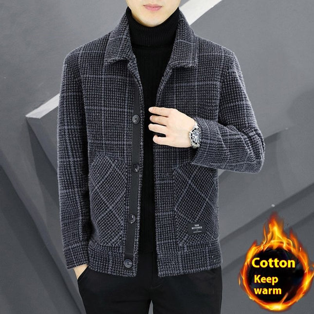 Lapel Casual Jacket Autumn And Winter Business Woolen Top