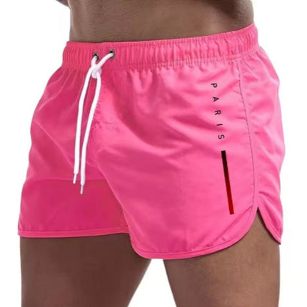 Men's Multi-color Loose Printed Running Beach Shorts