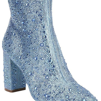 Rhinestone Puntneus Modieuse Enkelstewels