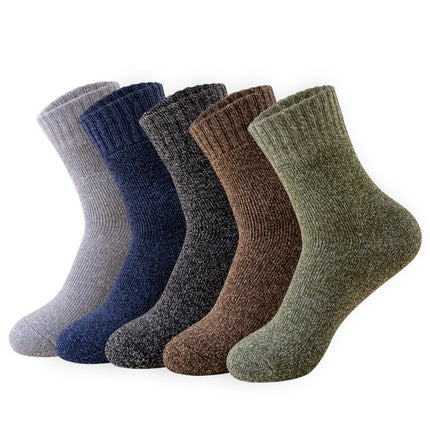 Herfs en winter fleece-gevoerde opgestopte warm middelkuit-effekleurige sokkies