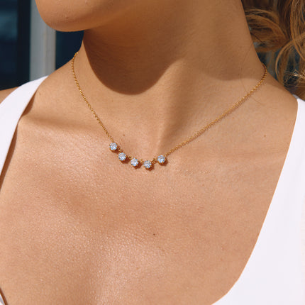 High-end 18K Gold Stainless Steel Delicate Necklace For Women