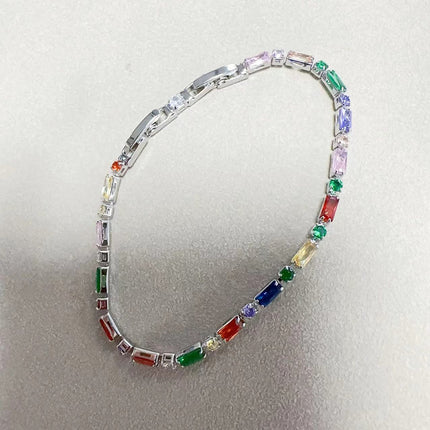 Bekostigbare Luukse Kleurvolle Sirkonarmband Vir Vroue – Stylvol En Veelsydig