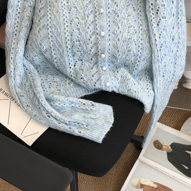 Women's Fashionable Soft Glutinous Mohair Knitted Sweater