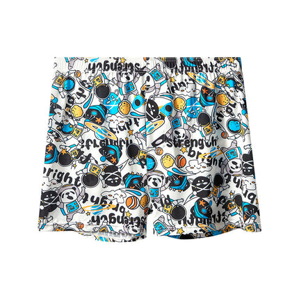 Men's Printed Ice Silk Underwear Fashion Trend