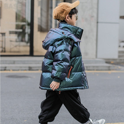Western Style Big Kids Thick Winter Children's White Duck Down Jacket
