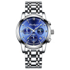 Steel Belt Silver Case Blue