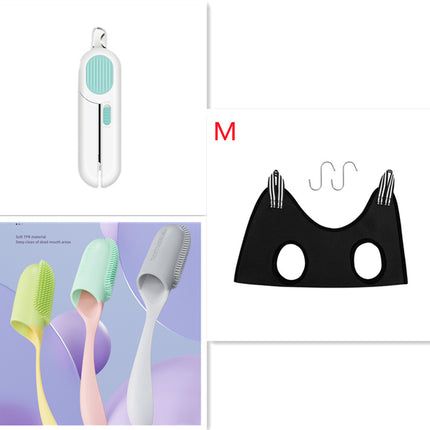Dog And Cat Nail Clippers, Pet Nail Trimmers With LED Light, And Circular Cut-hole Cat Paw Cutter Dogs Nail Cutter Avoid Excessive Cutting