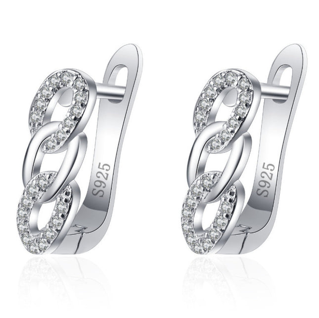 South Korea Dongdaemun Girl Zircon Earrings