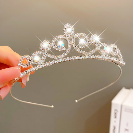 Oulike Mode Juweliersware Haarbykomstighede Veelkleurige Pêrelkroon Banket Verjaarsdag Mode Prinses Kopband Meisie Kawaii Kroon Kroon Kopband Hoofbedekking Hoofbedekking Kristal Trou Party Haarbykomstighede