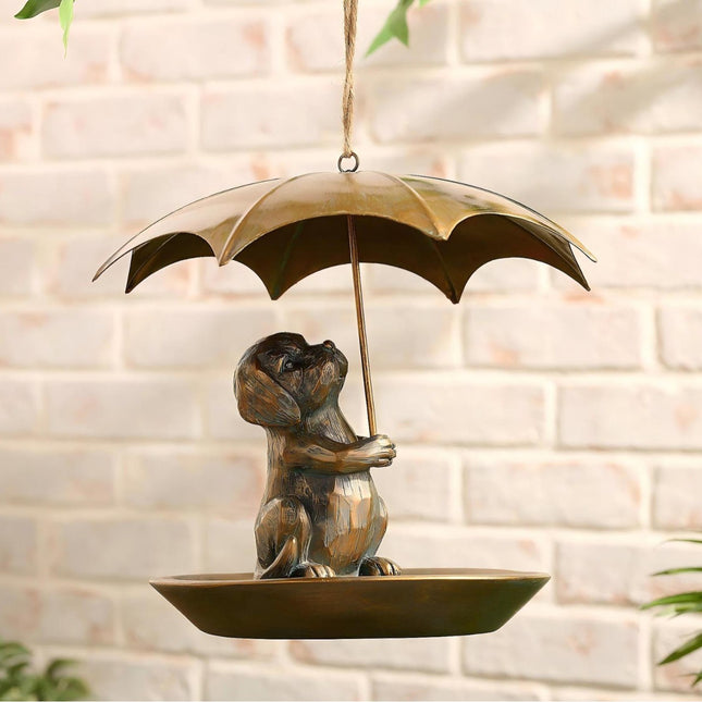 Home Creative Portable Umbrella Shaped Bird Feeder