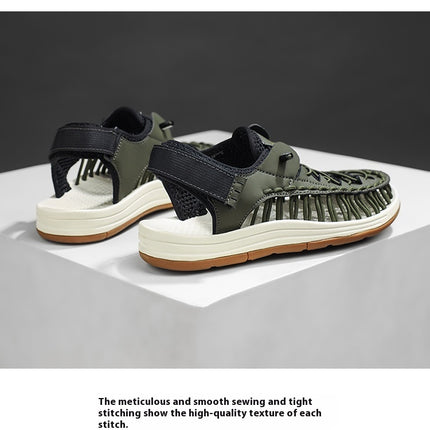 Men's Summer Woven Hollowed Sports Outdoor Stream Trekking Shoes Sandals