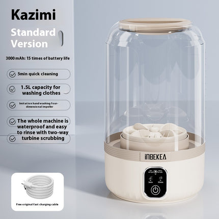 Koordlose Mini Wasmachine Draagbare Outomatiese
