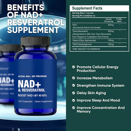Resveratrol Slaapaanvulling Kapsules Vir Mans