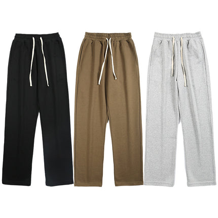 Modehandelsmerk Drapereffek Reguit Grys Sweetpakbroek Mans