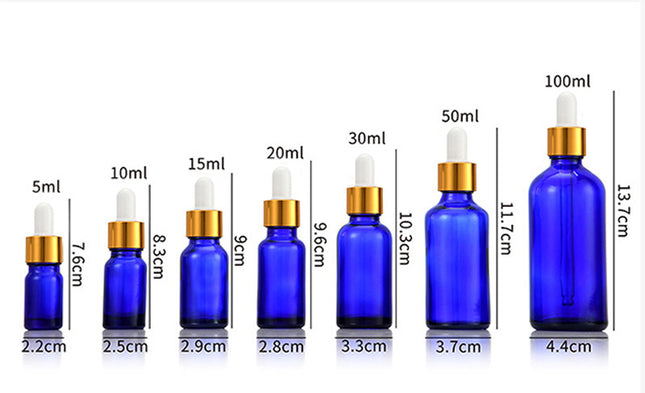 Glass Fine Oil Bottle Avoid Light Glue Head Dropper Bottle  Stock Bottling Cosmetics