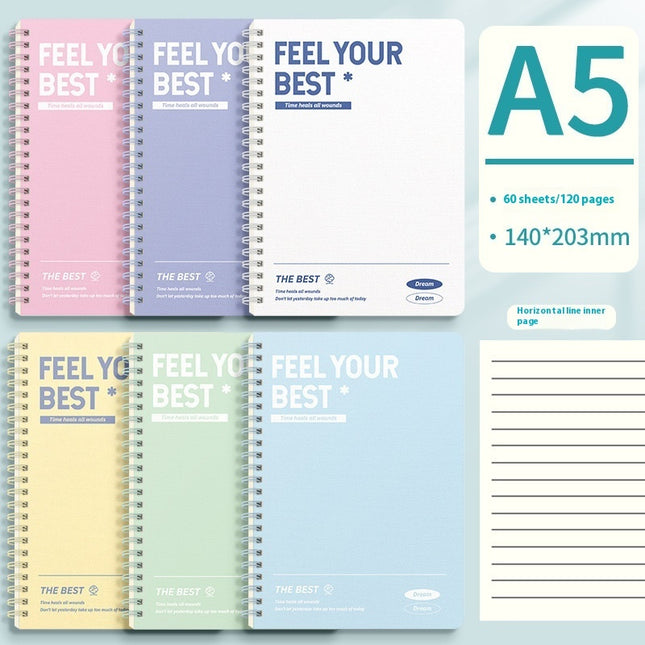 Coil Notebook B5 Color A5 Exquisite Large Capacity Notebook Thickened Spiral Noteboy