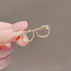 12 Gold Glasses Pin