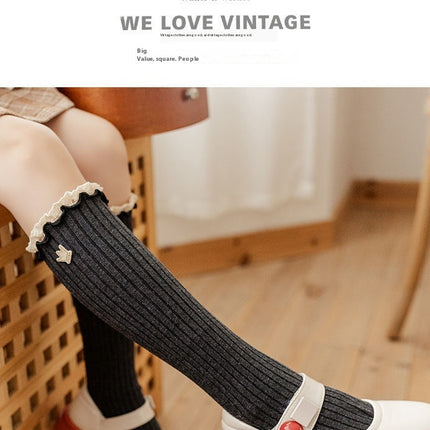 Spring And Autumn Thin Cotton Mid-length Socks