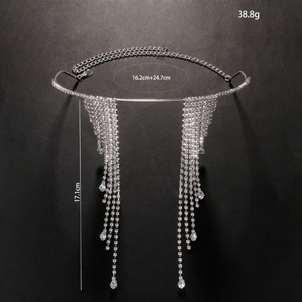 Women's Rhinestone Tassel Adjustable Face Accessories