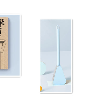 Golf Toilet Brush Wall-Mounted Cleaning Tools Silicone Flexible Bristles Brush Bathroom WC Accessories Cleaning Brush Tools