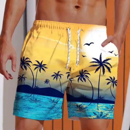 Men's Versatile Casual Loose 3D Printed Shorts