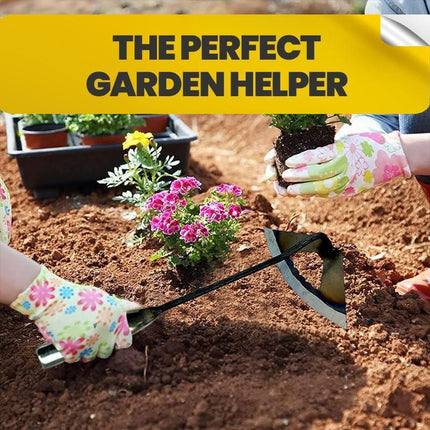 All-manganese Steel Gardening Hand-held Hoe All-steel Hardened Hollow Hoe