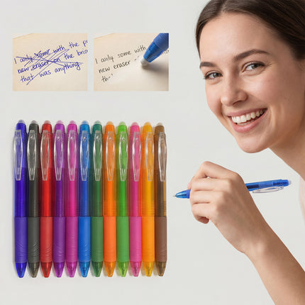 Intrekbare, Gladskrywende, Kleuruitveebare Gelpen