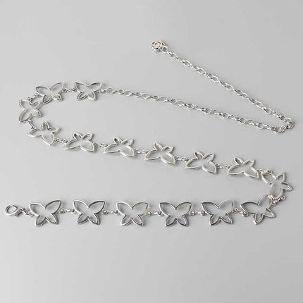 Modieuse Alles-pas Plusgrootte Verlengde Metaal Skoenlapper Middelketting