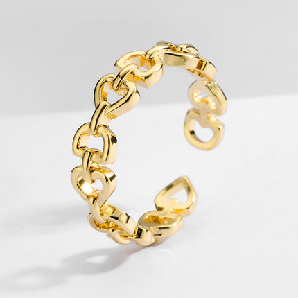 Minimalistiese Liefdesbrief D Oorbelle Ring Armband
