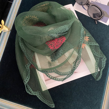 Women's Korean-style Embroidered Scarf All-matching Embroidery