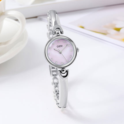 Eenvoudige Ontwerp Klein Sierlike Ronde Wyser Armband Horlosie Kwarts Horlosie