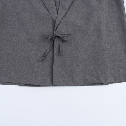 Small New Spring And Autumn Linen Minimalist Blazer