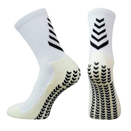 Men's Mid-calf Athletic Socks Socks For Running Non-slip Silicone Thickened