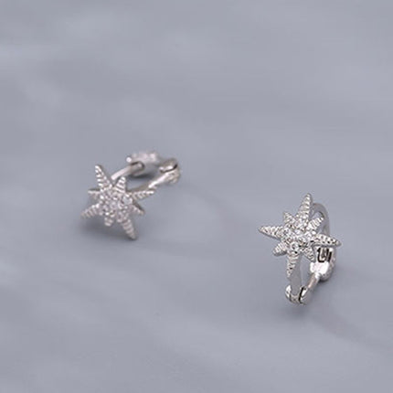 Women's Korean-style Diamond-embedded Gold-plated Ins Internet-famous Versatile Earrings