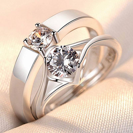 Ringe Opening Trou Simulasie Diamant Ring